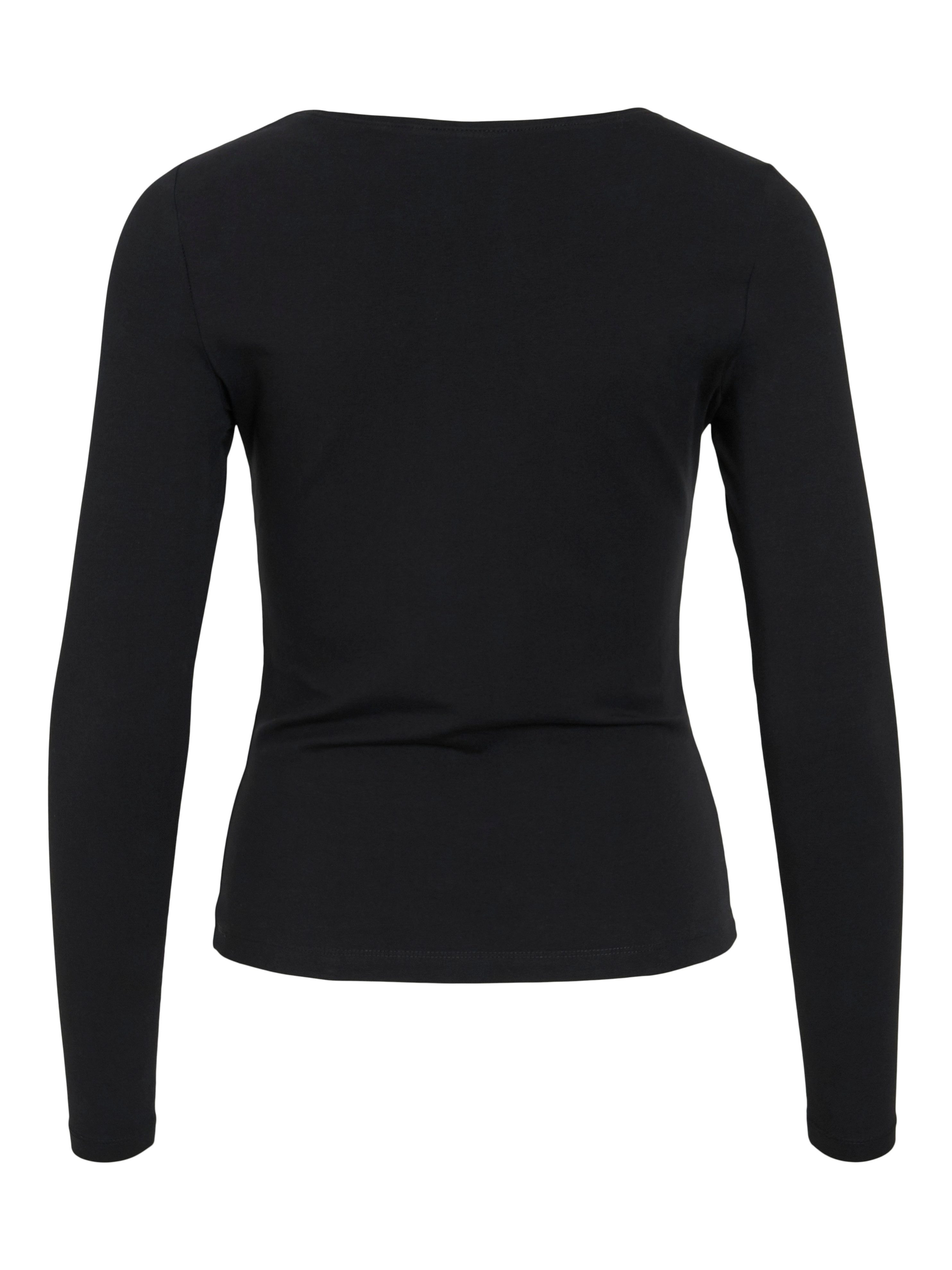 Vila Langarmshirt VINORA L/S O-NECK TOP - NOOS