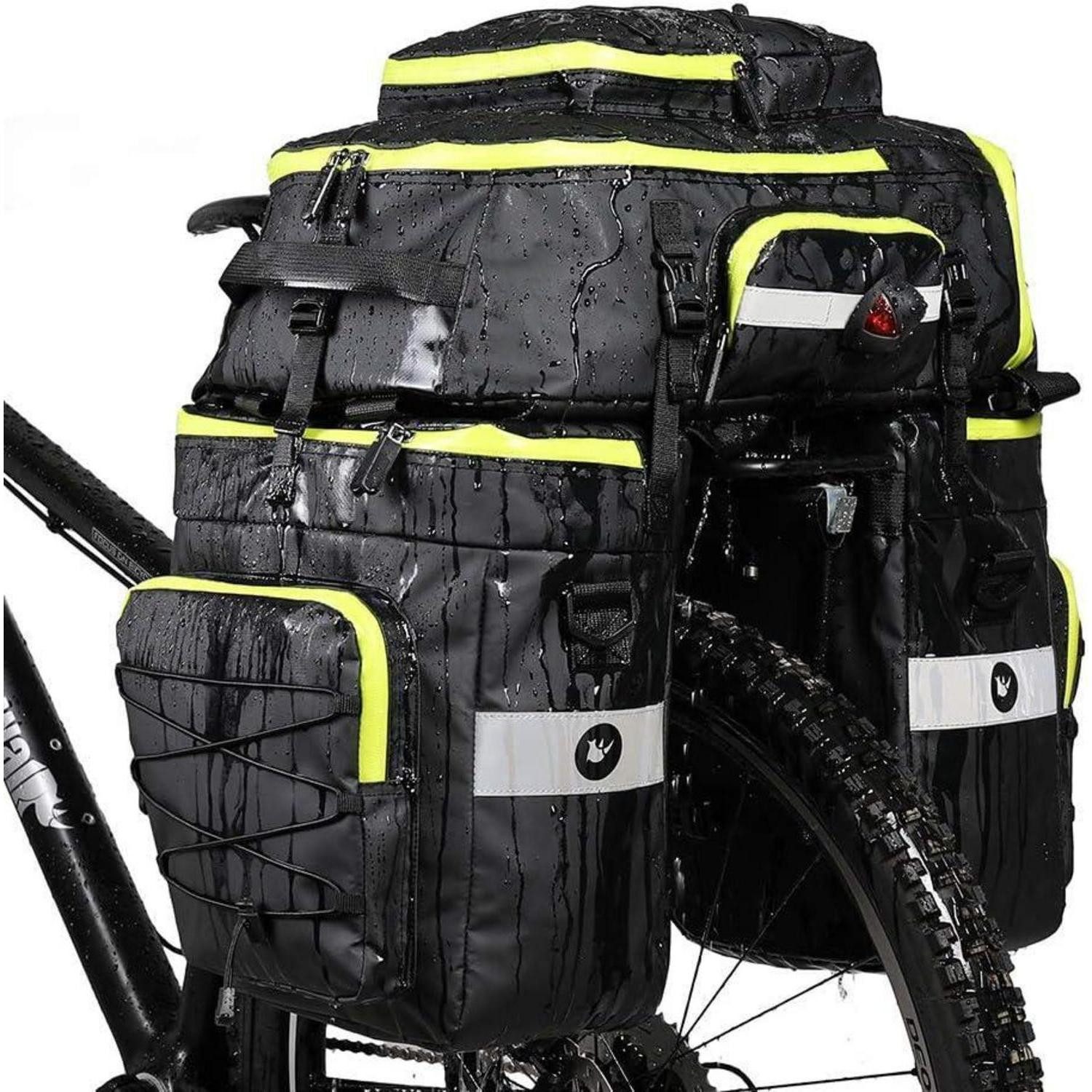 LuxusKollektion Fahrradtasche Fahrradtasche 3-in-1 Multifunction wasserdichte Gepäckträgertasche 75L