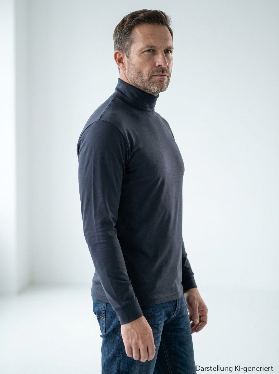 RAGMAN Longsleeve Basic aus feinstem Single-Jersey, hohe Formstbilität