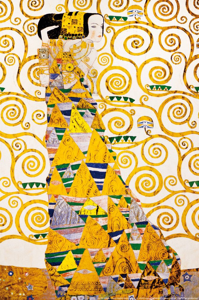 1art1 Poster Gustav Klimt Kunstdruck Bild - Die Erwartung, 1905-1909