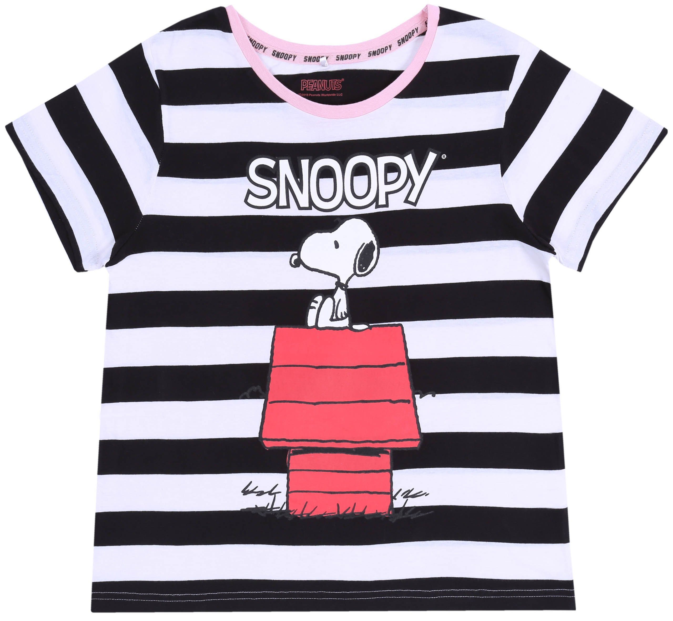 Snoopy Schlafanzug Schwarzweisses Snoopy T-Shirt XXS