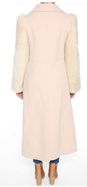 Chloé Langmantel Chloé Women's Pink Lamm Shearling Long Coat Mantel Jacke Jacket Pa