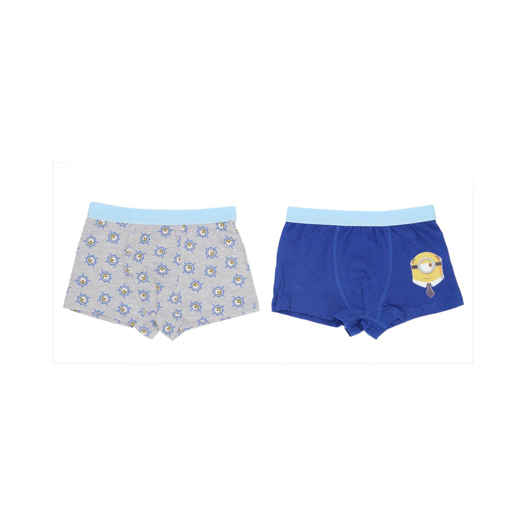 Minions Boxershorts Boxershorts 2er-Pack – Bequeme Baumwoll-Unterwäsche für Kinder