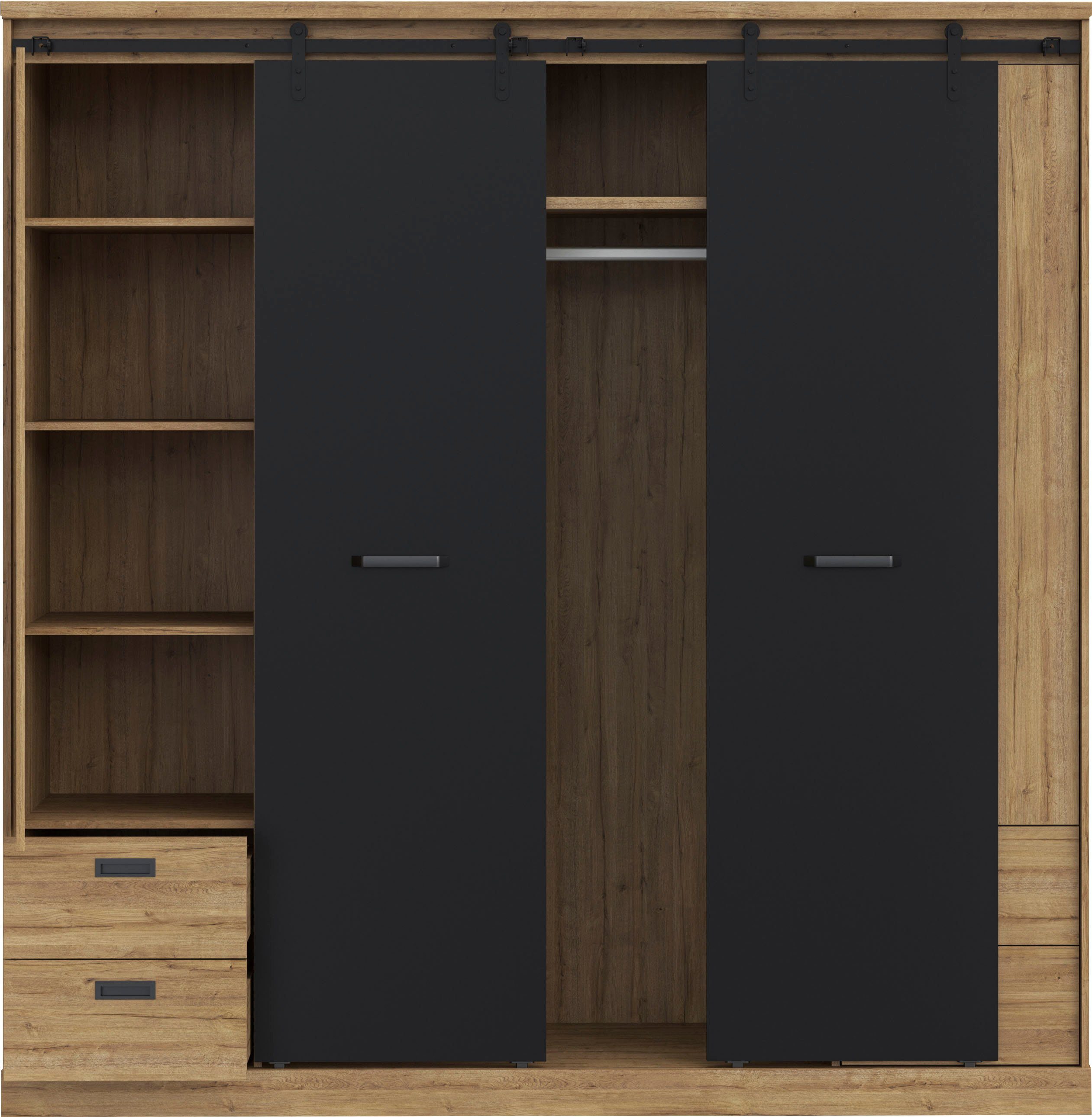 FORTE Kleiderschrank (B/H/T ca. 203,2x208,4x61 cm)