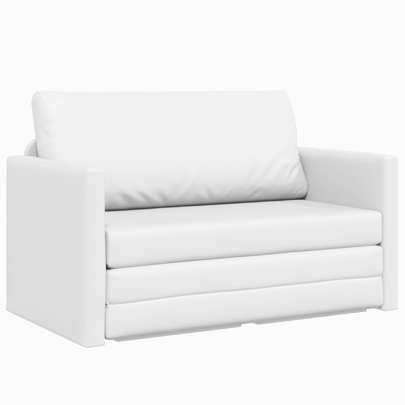 vidaXL Sofa Boden-Sofa-Bett 2-in-1 Weiß 124x71x78 günstig online kaufen