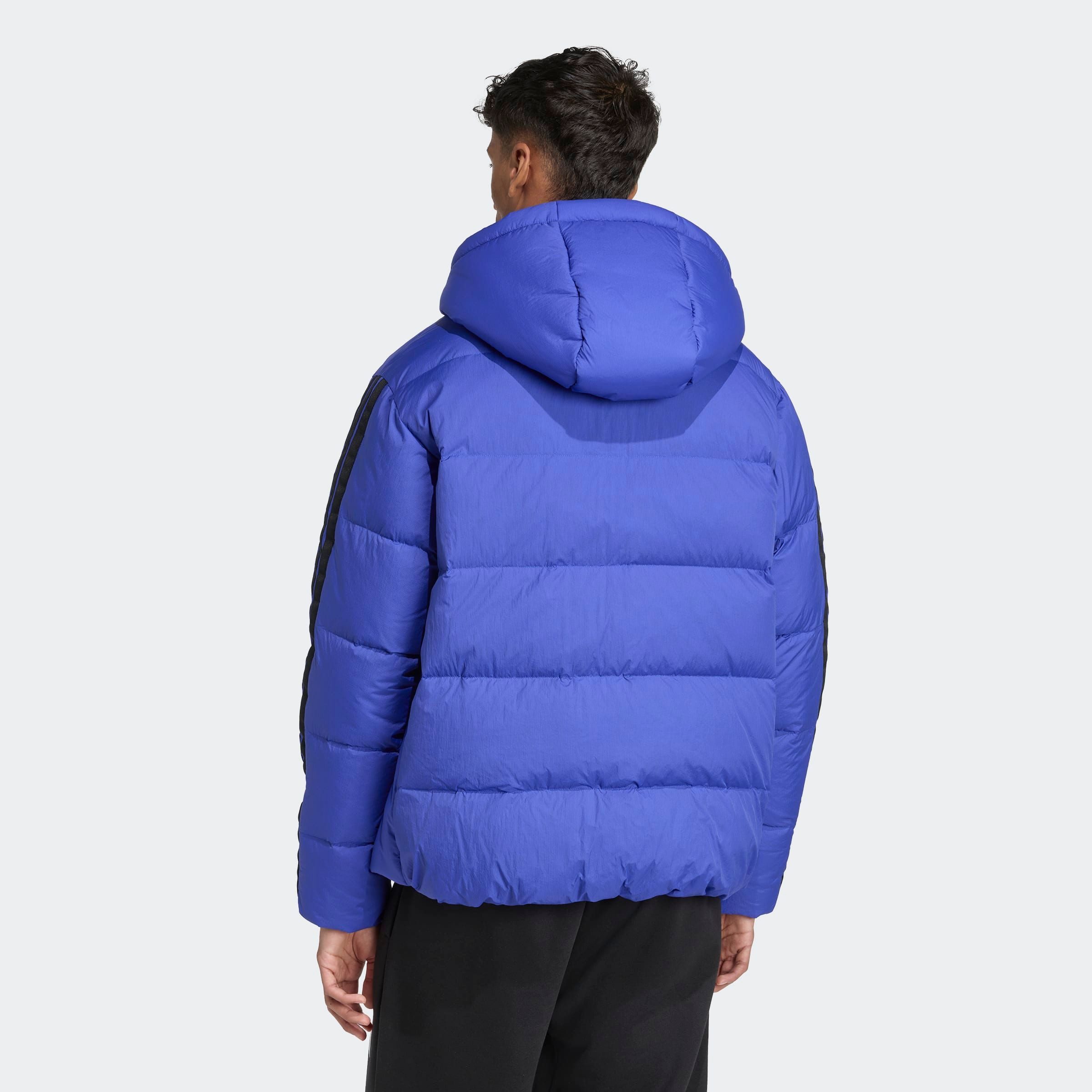 adidas Sportswear Winterjacke ESSENTIALS CLIMAWARM 3-STREIFEN PUFFER MIT KAPUZE