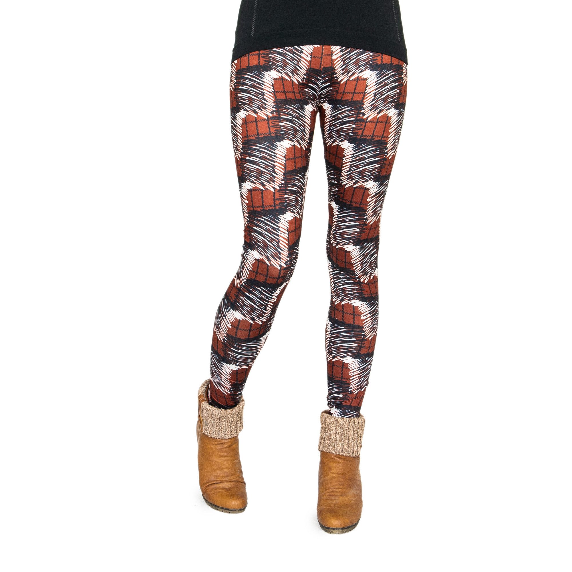 Leggings Motiv-Leggings (Einheitsgröße) - Design Red Scrible