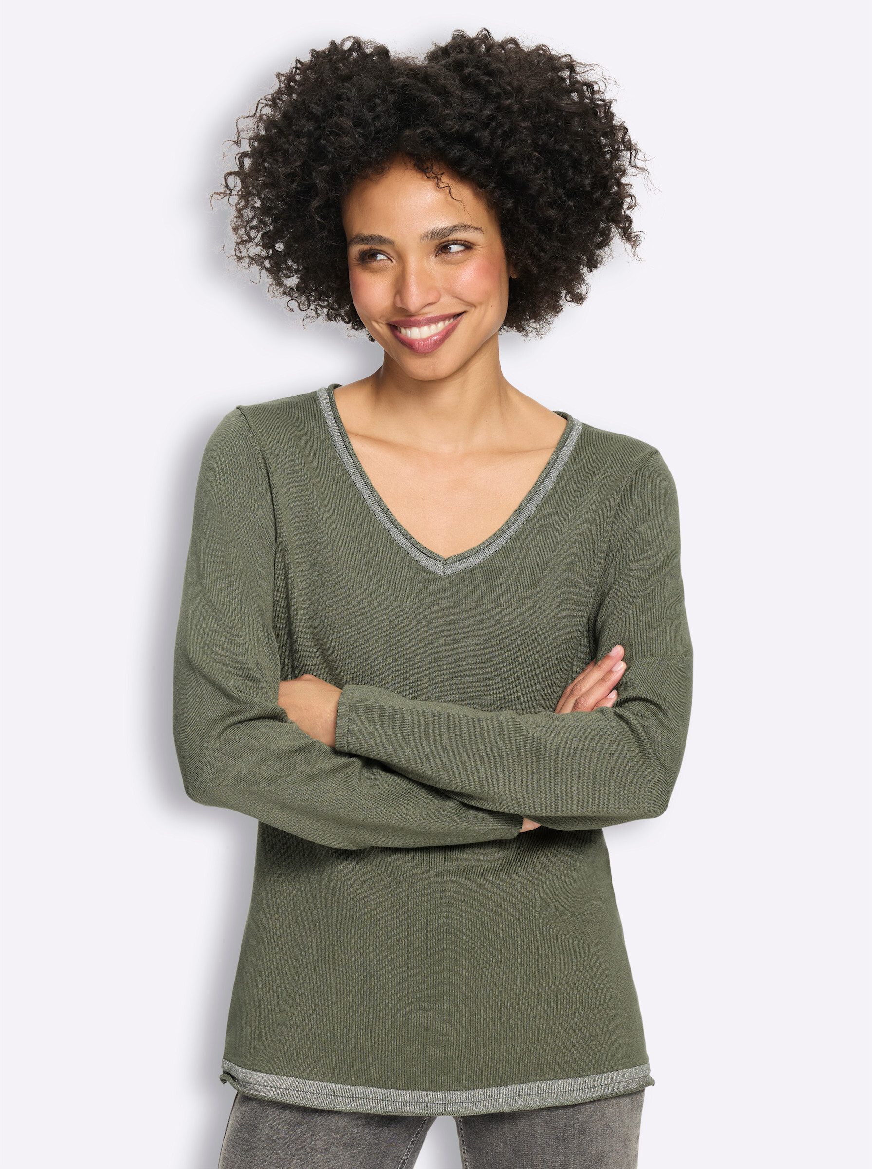 Strickpullover Pullover Langarm Jersey
