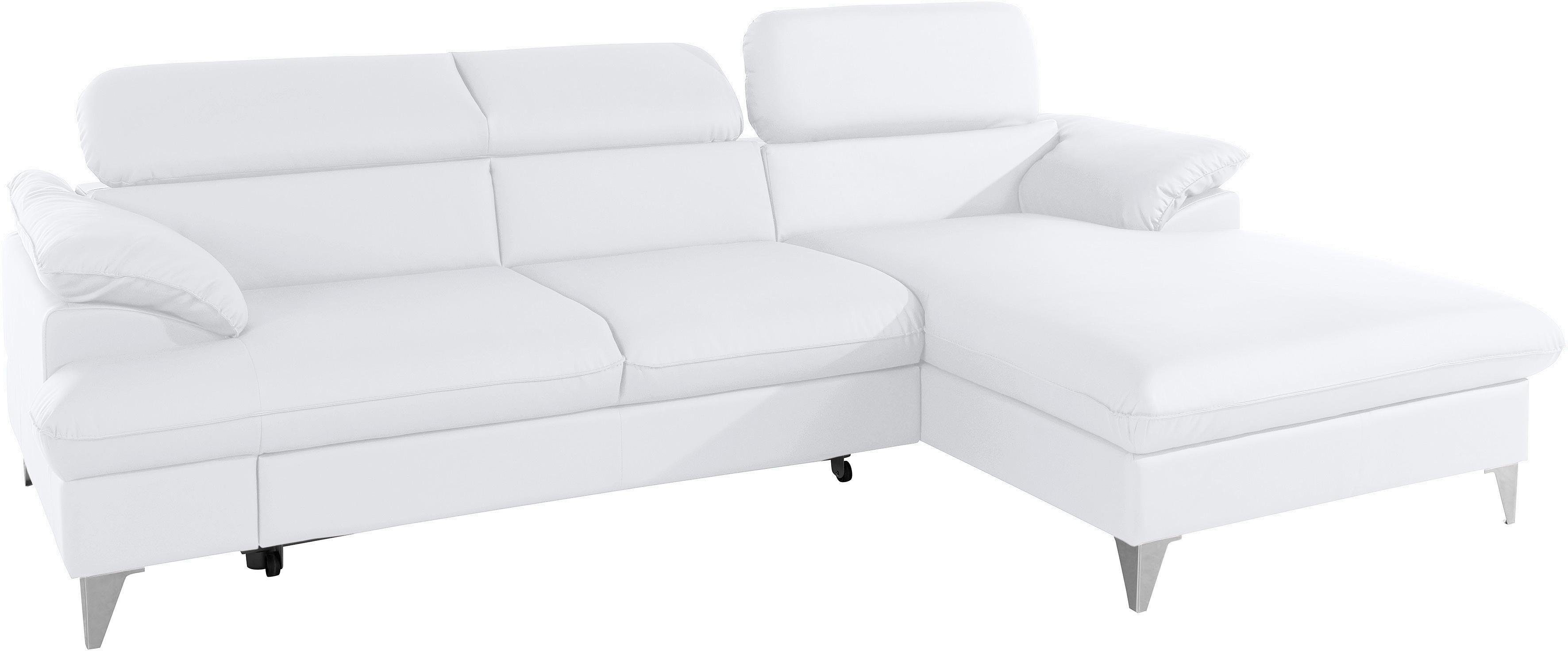 COTTA Ecksofa Caluso L-Form, mit Kopfteilverstellung, günstig online kaufen