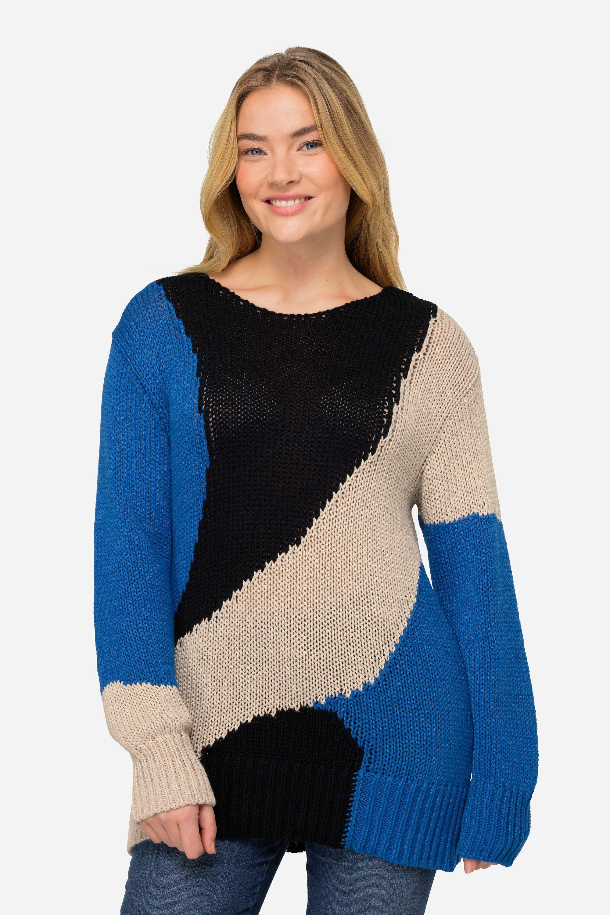 Laurasøn Fleecepullover Pullover Colorblocking