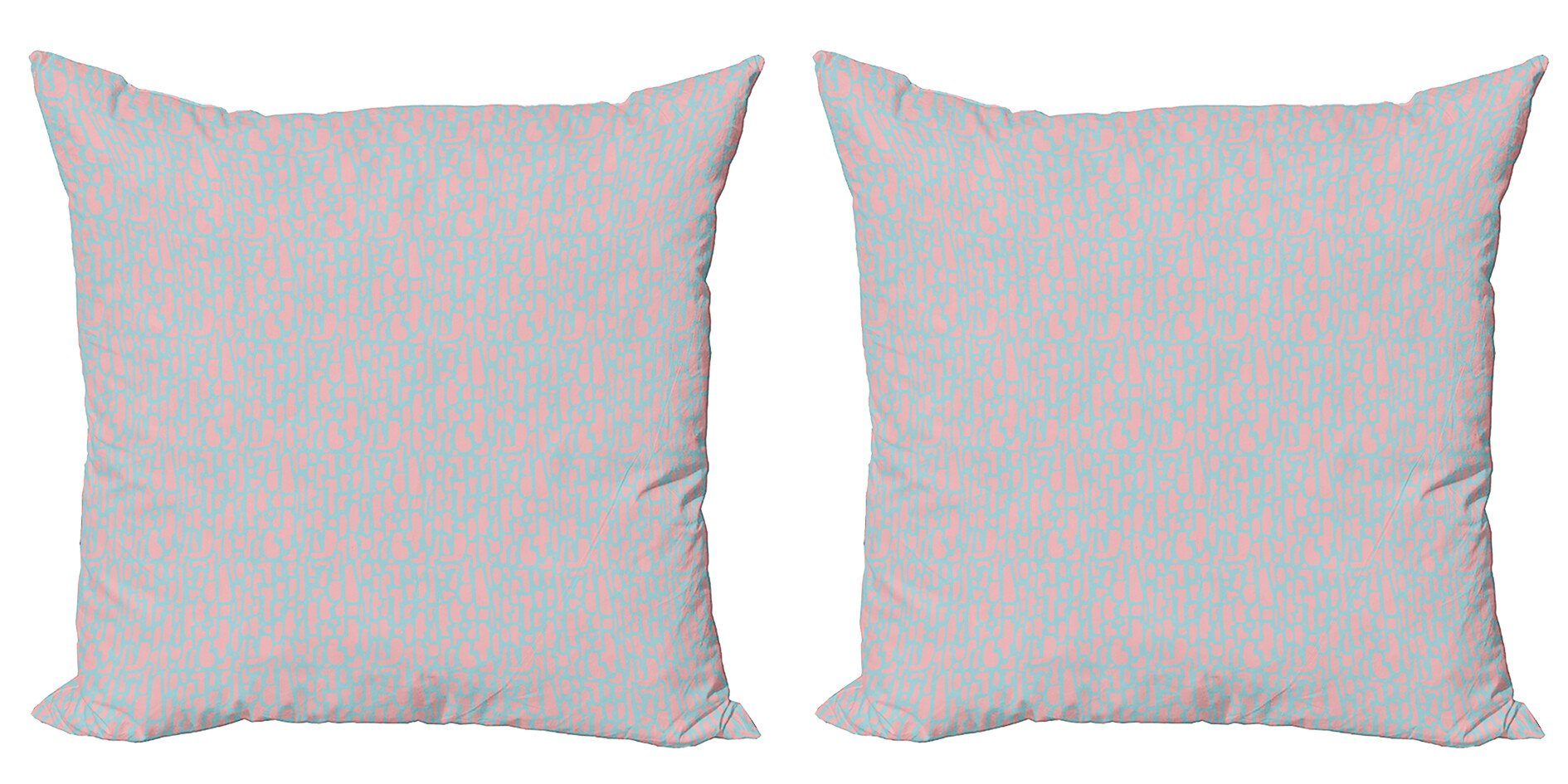 Kissenbezüge Modern Accent Stück), Und Blau Doppelseitiger deformierter Abakuhaus (2 Pink Digitaldruck, Rectangles