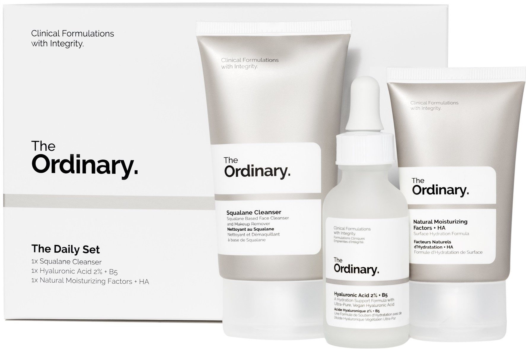 The Ordinary Gesichtspflege-Set The Daily Set, 3-tlg.