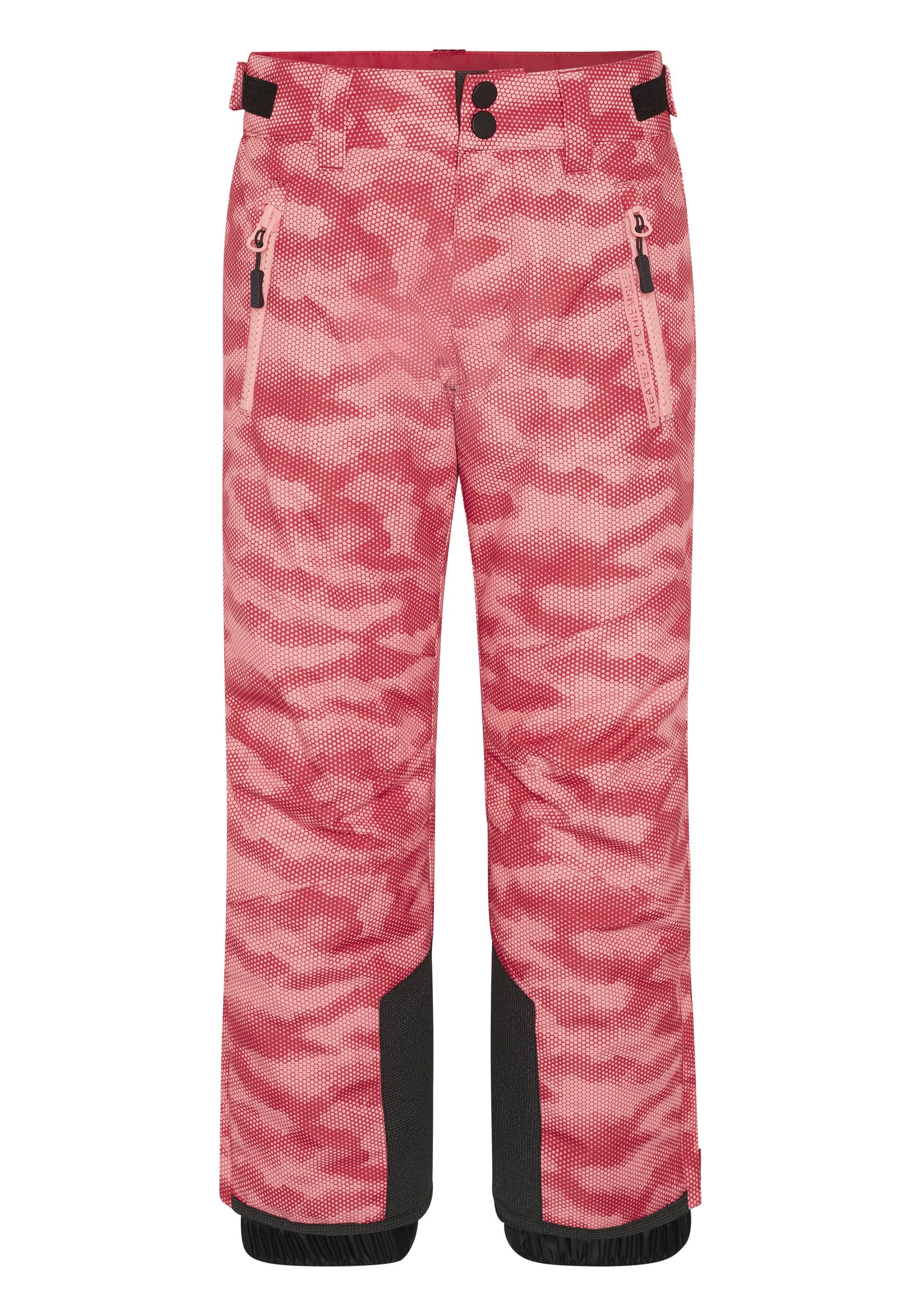 Sporthose Skihose mit Chiemsee Reißverschlusstaschen 1 hell seitlichen rosa/rosa