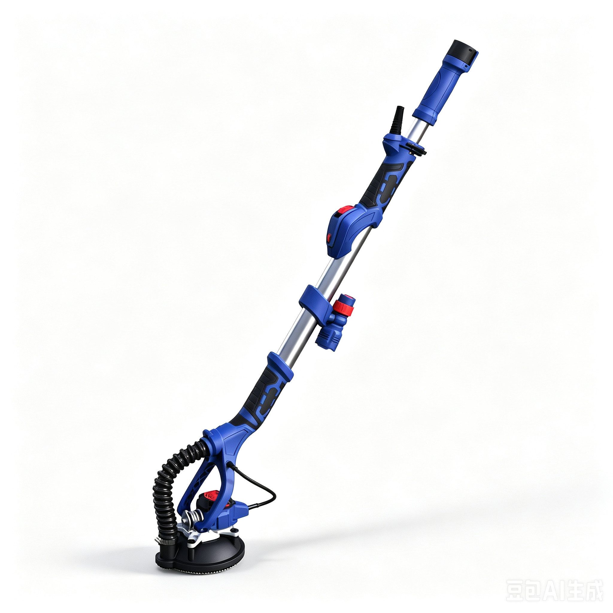 Fanzwork Winkelschleifer FANZWORK Bürstenloser Betonschleifer 1650W mit Teleskopstange, max. 4000 U/min, bürstenlos