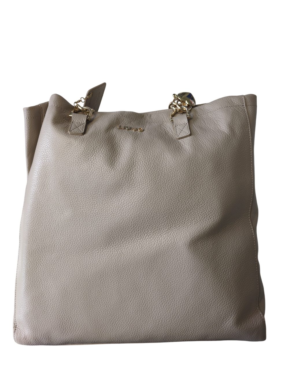 Handtasche Damen Leder Stoff Champagner Beige Magnetverschluss A14293P0129-60906
