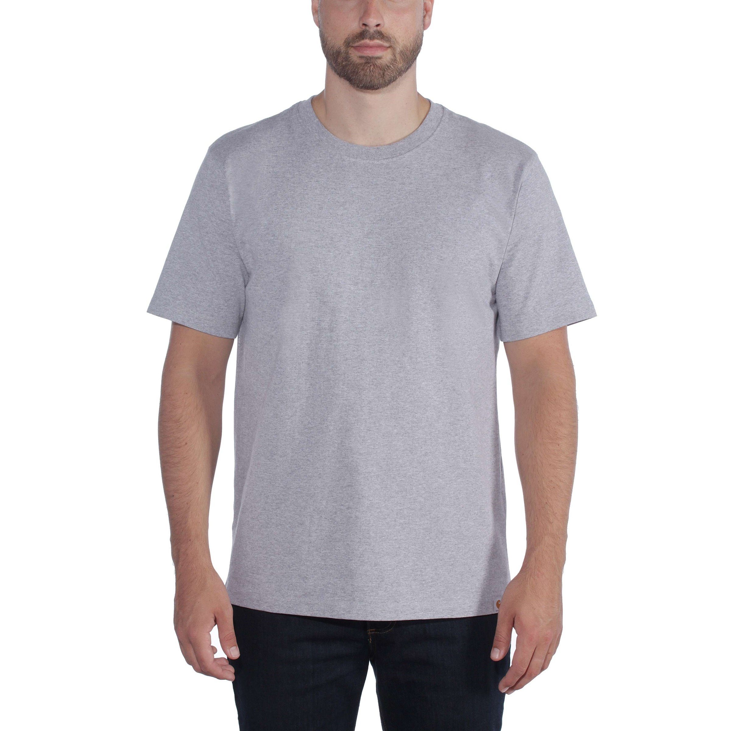 T-Shirt heather Carhartt Adult Herren Heavyweight Fit T-Shirt Relaxed Carhartt Short-Sleeve grey