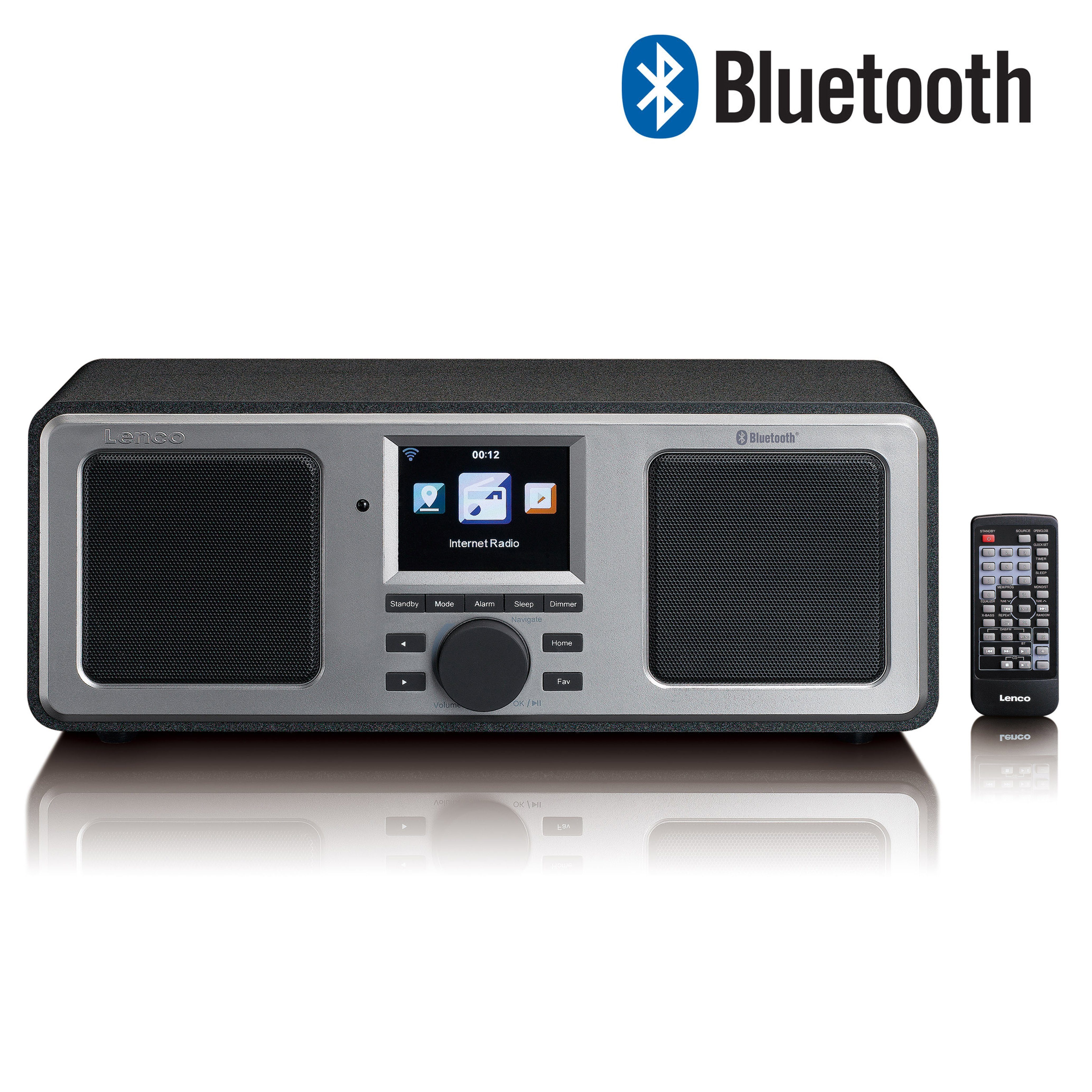 16,00 Bluetooth) (Internetradio, FM-Tuner, Lenco DIR-150BK W, Internet-Radio