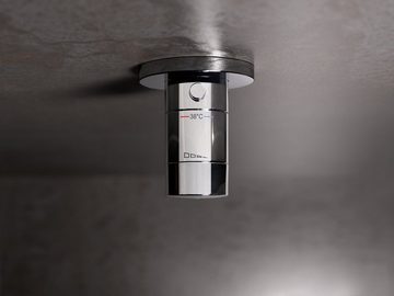 Keuco Brausegarnitur IXMO, Höhe 38.000 cm, Duschsystem mit Thermostat-Armatur, Brausegarnitur-Set mit Kopfbrause