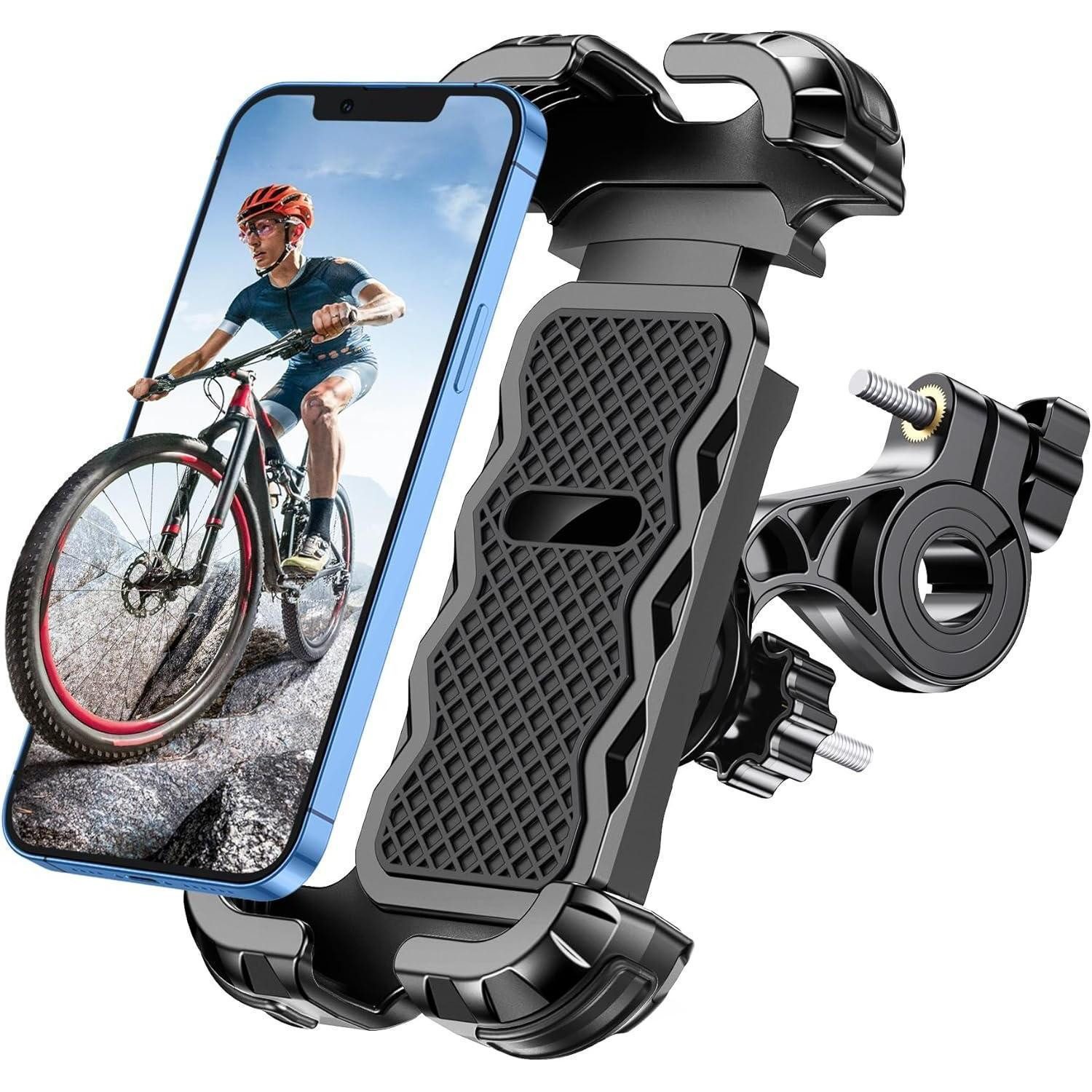 Smartphone-Halterung Universelle Handyhalterung Fahrrad 360° drehbar, sicherer