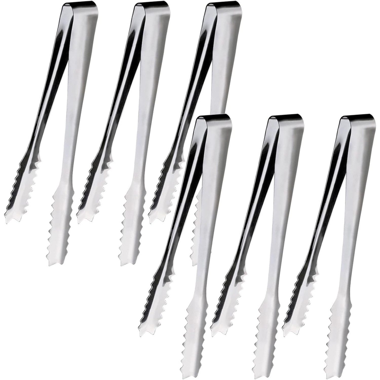 Cocktail-Set 6 Stück Candy Bar Zubehör Küchenzange Edelstahl Zuckerzange