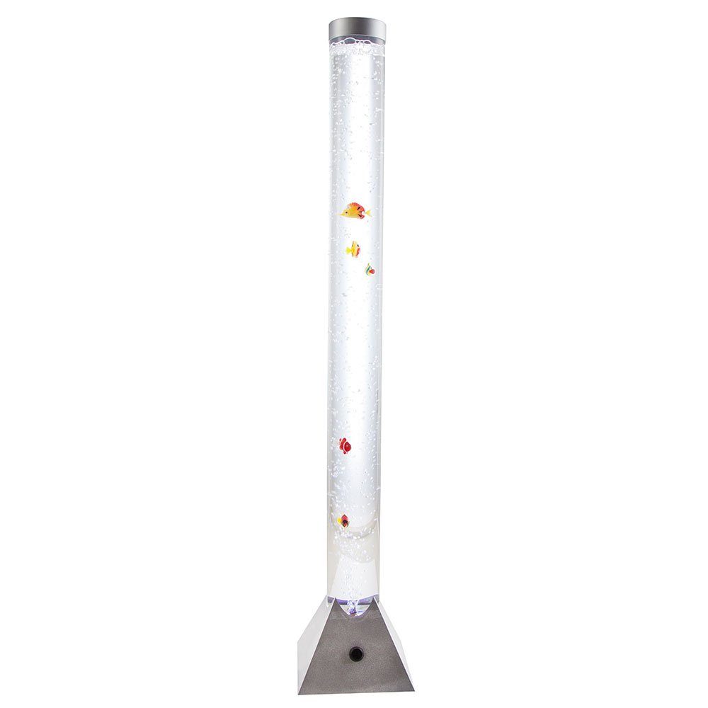 NOWA LED Stehlampe, LED-Leuchtmittel fest verbaut, Farbwechsel, RGB, RGB LED Steh Lampe Deko Fische Sprudel Wasser Ess Zimmer Stand Säule