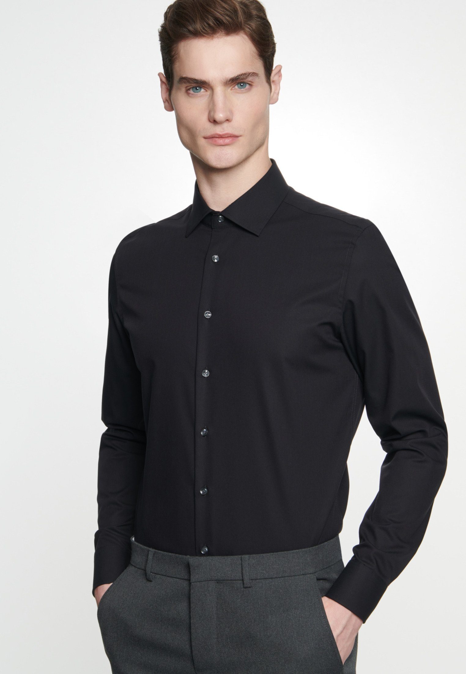 Businesshemd Schwarze Rose