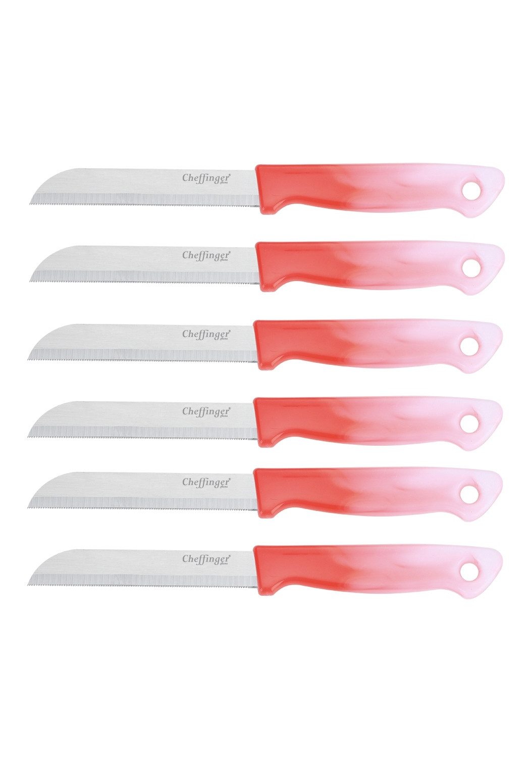 Cheffinger Steakmesser Cheffinger Messer-Set Küchenmesser Steakmesser 6-tlg CF-MK06 Auswahl