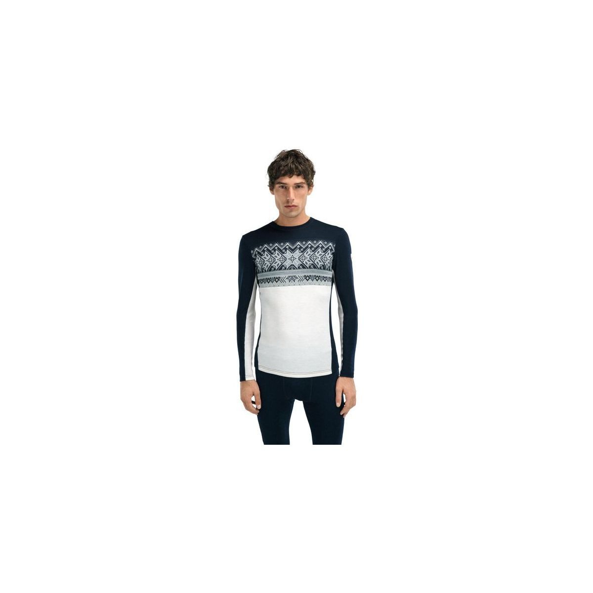 Dale of Norway Sweatshirt Vail Masculine Baselayer Crew Neck Vielseitiger, sportlicher Wollpullover aus extrafeiner Merinowolle