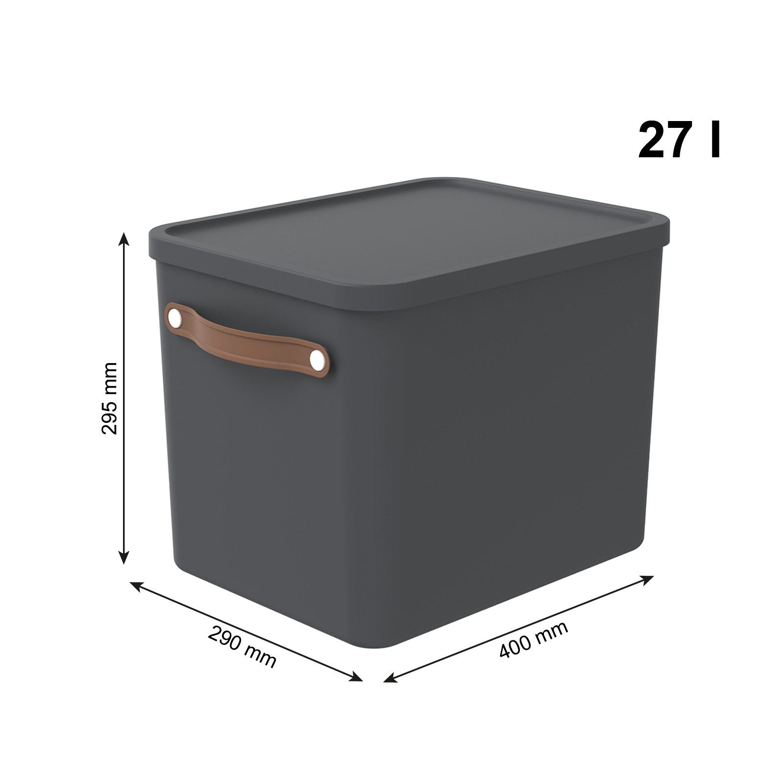 ROTHO Aufbewahrungsbox (Aufbewahrungsset, 2er-Set) – Bild 3 von 5