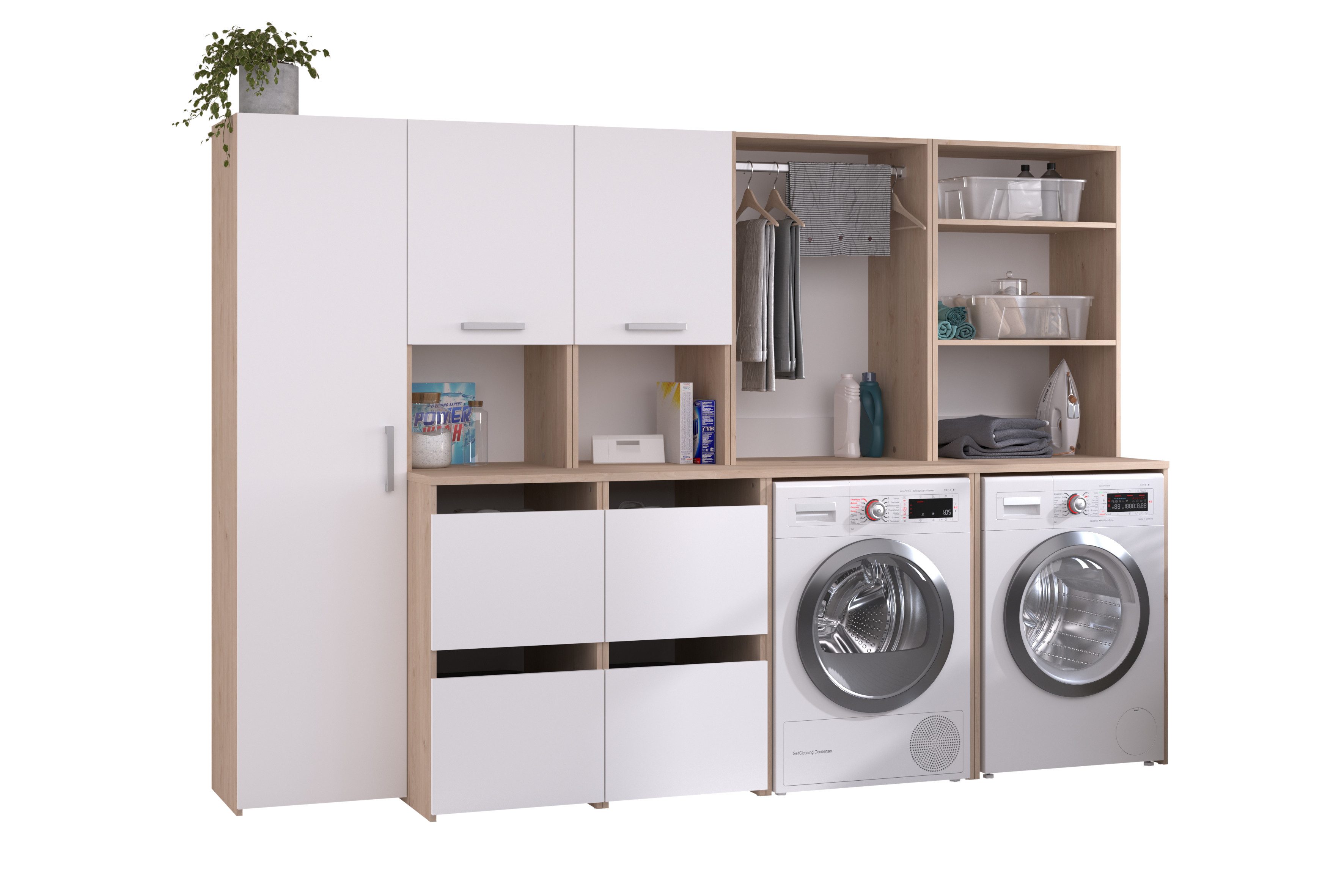 Faizee Möbel Waschmaschinenumbauschrank Laundry 1 günstig online kaufen