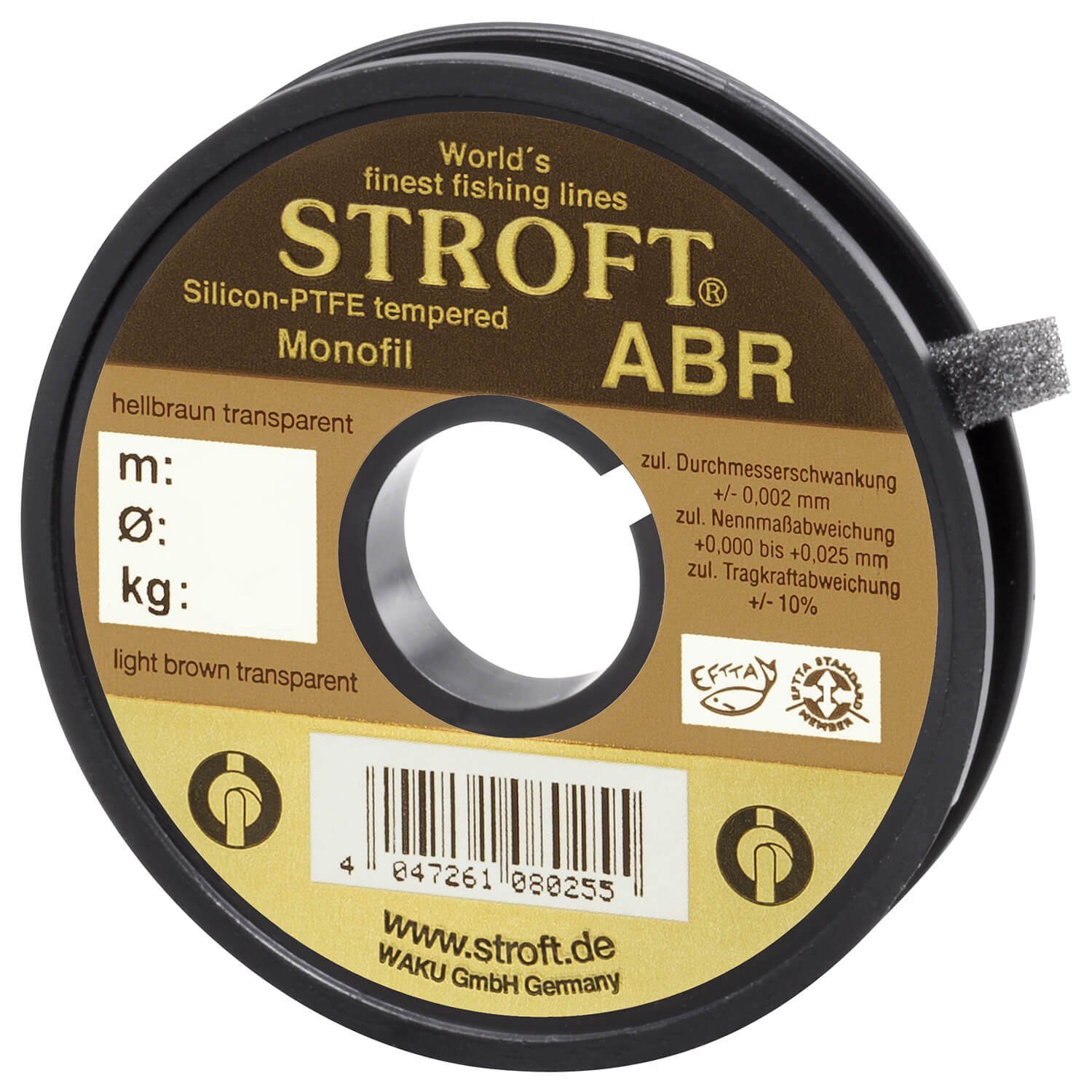 Stroft Angelschnur Schnur STROFT Tragkraft mm Länge, 2.6kg 0.15 m Monofile Fadendurchmesser, 25 (1-St), 25m, ABR