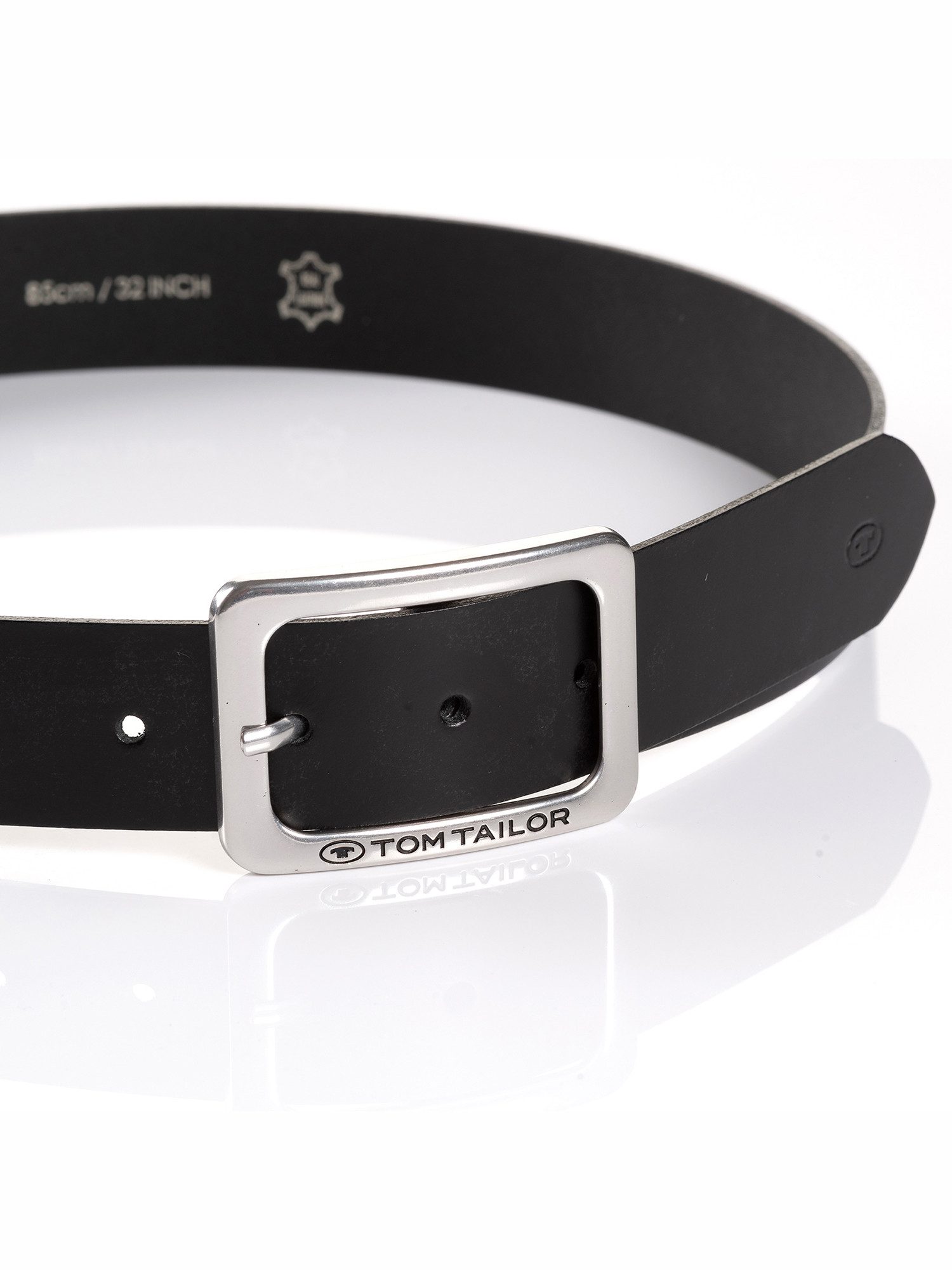 TOM TAILOR Ledergürtel TTEVE 4 cm breiter Damen Ledergürtel, kalssiches Must-Have