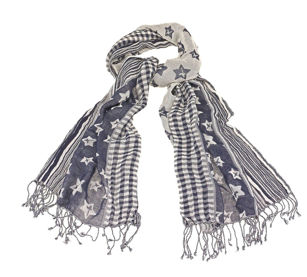 Tamaris Schal Tamaris Scarf, (Set, 1-St. 1-teilig), Damen Schal mit Fransen
