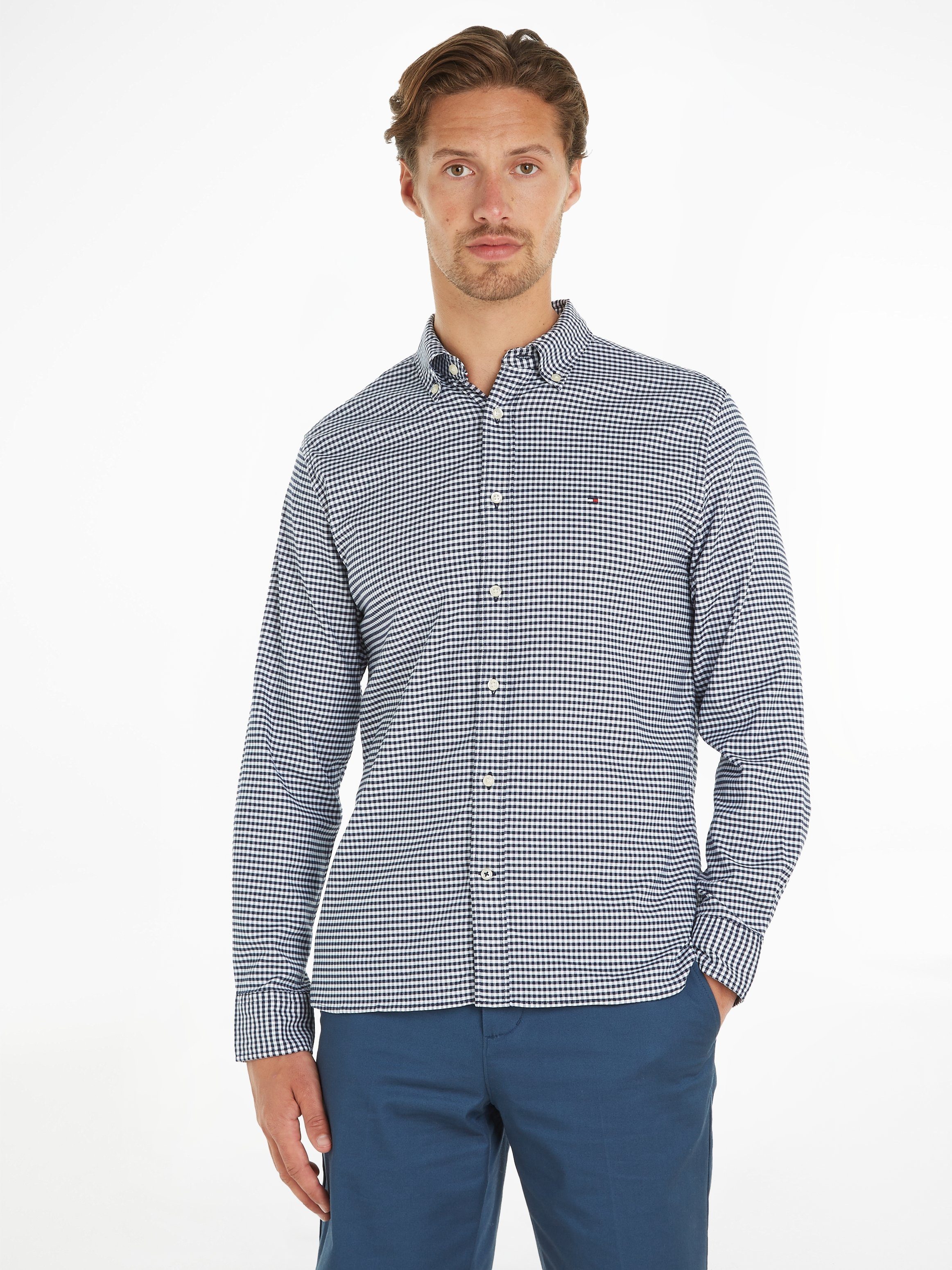 Tommy Hilfiger Langarmhemd 1985 OXFORD GINGHAM günstig online kaufen