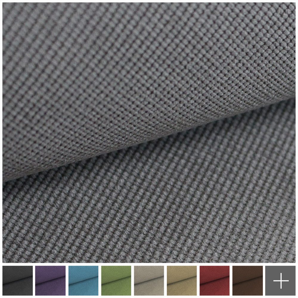 novely® Stoff SAVERO - Velours Polsterstoff Wasserabweisender Möbelstoff, 3D Wabenmuster, Reißfest, Samtweich, Meterware, 1lfm