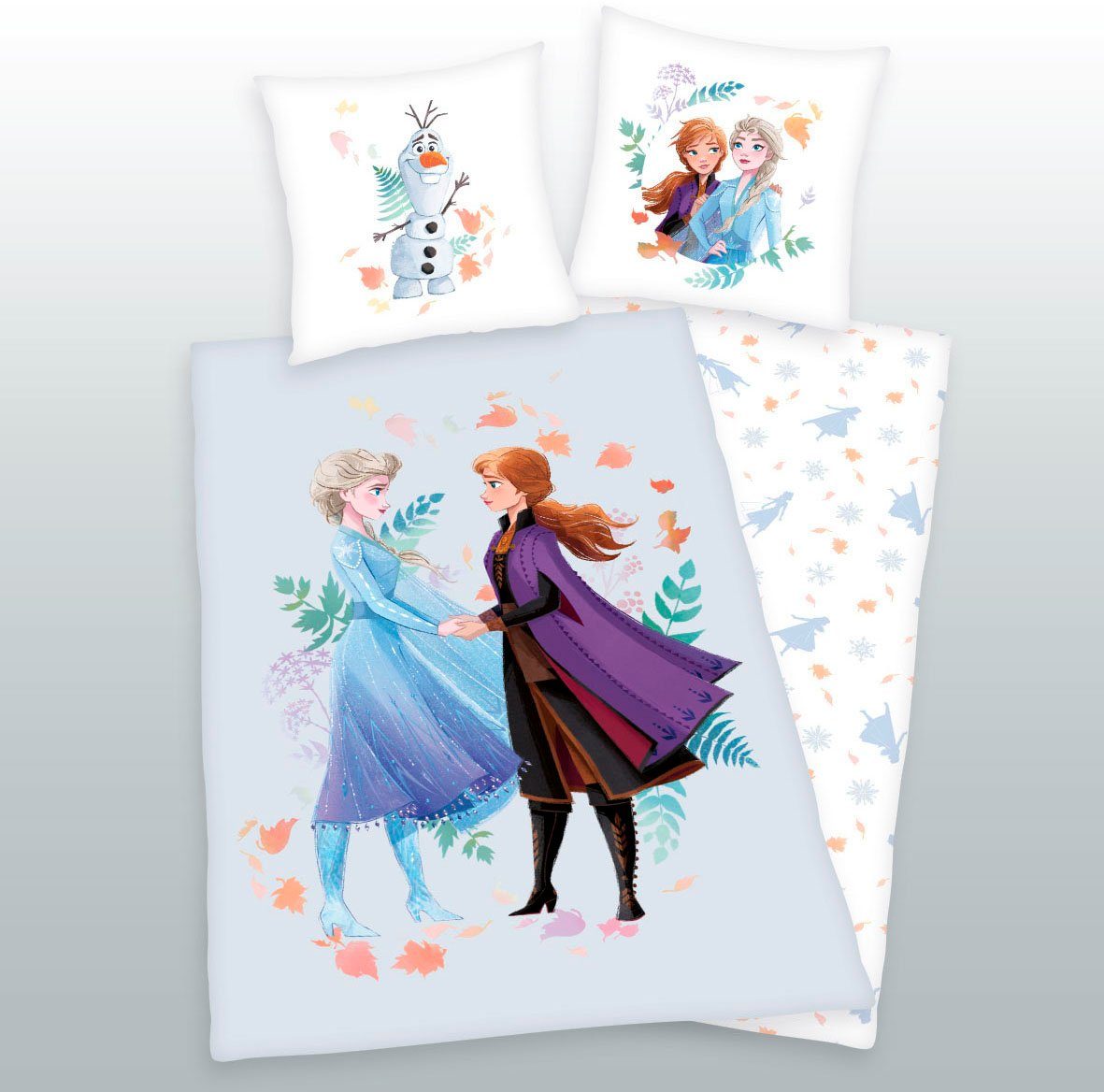 Disney Wendebettwäsche Disney Eiskönigin, Flanell, mit tollem Eiskönigin Motiv
