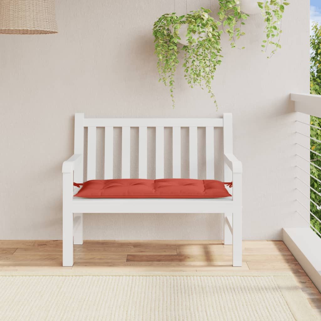 vidaXL Sitzauflage Gartenbank-Auflage Melange Rot 100x50x7 günstig online kaufen