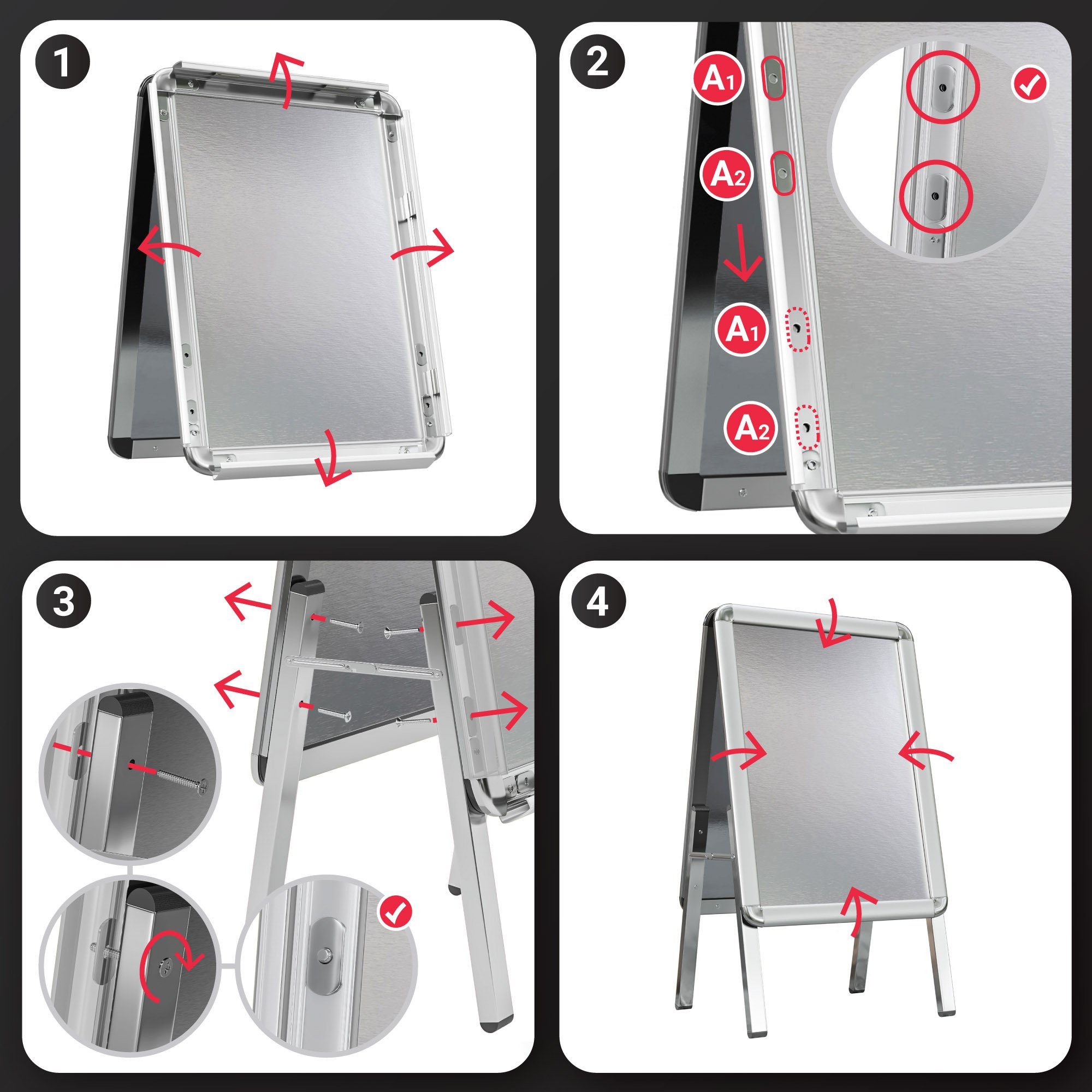 GGMMÖBEL Anzeigetafel SEATTLE
