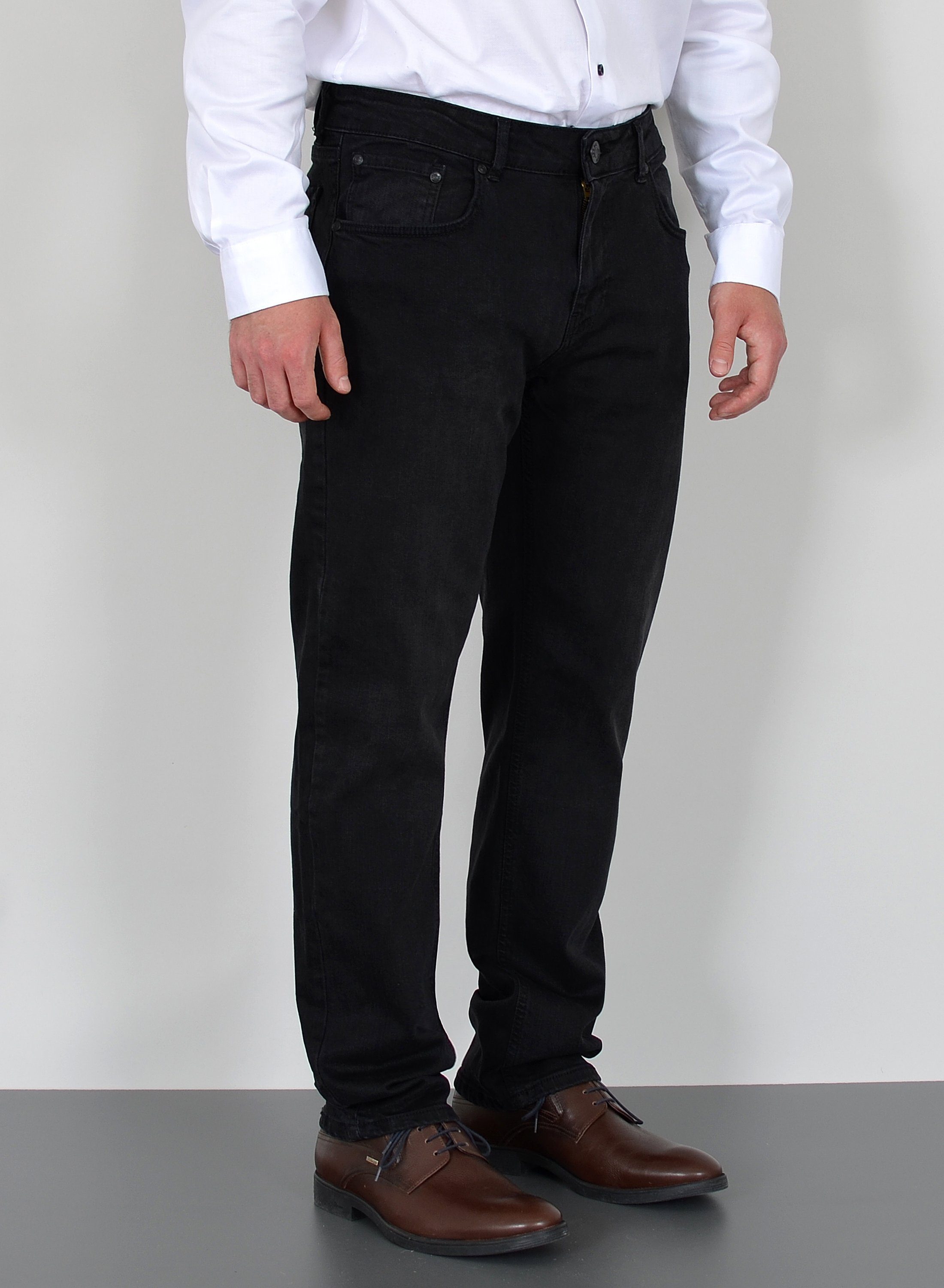 ADAM JEANS Straight-Jeans Herren Jeans Straight Hose Stretch Regular Fit Jeanshose Comfort Fit Schwarze Jeans Herren Jeans Straight Jeans Herren Regular Fit Str – Bild 3 von 4