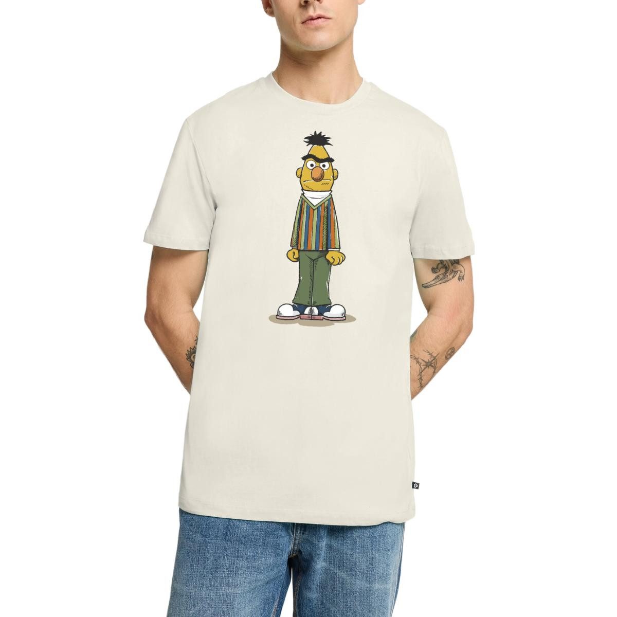 Spreadshirt T-Shirt Sesamstraße Bert wütend Männer Premium T-Shirt (1-tlg)