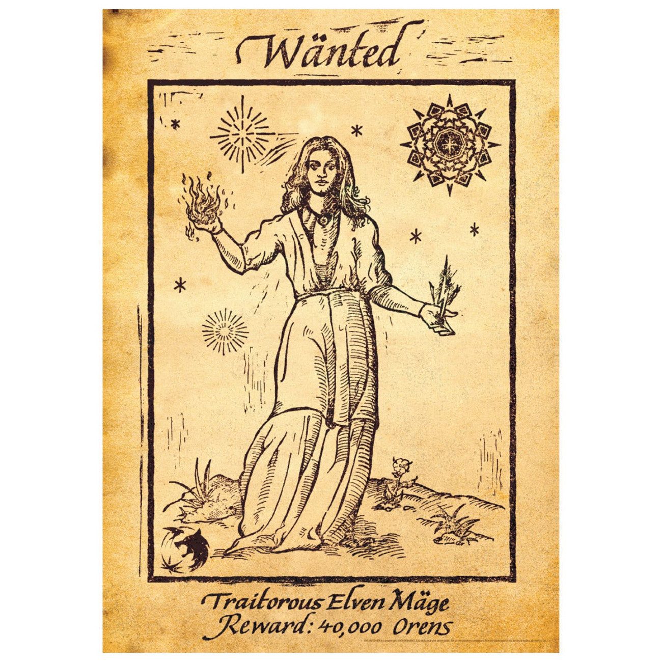 Fanattik Poster The Witcher Kunstdruck Limited Edition 42 x 30 cm