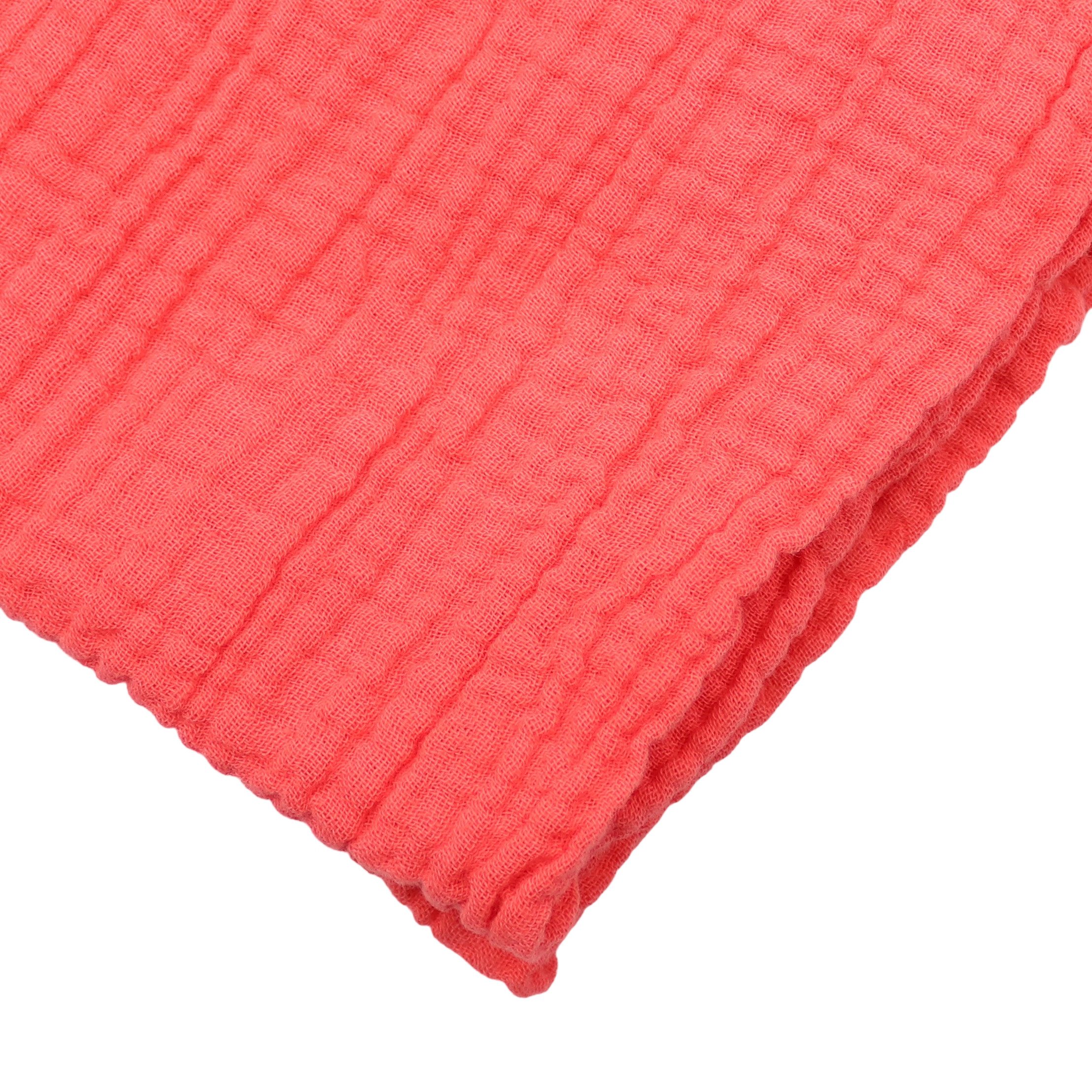 MIRROSI Loop Damen Schal aus Musellin, Made in Italy 70x20cm, Uni, Schlauchschal, (Zweimal um den Hals wickelbar, ca. 70x20cm), Damen Halstuch ideal für Frühling, Sommer oder Herbst
