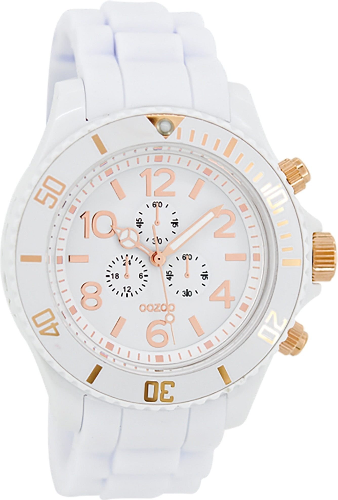 OOZOO Quarzuhr Oozoo Unisex Armbanduhr Vintage Series, (Analoguhr), Damen, Herrenuhr rund, groß (ca. 43mm) Silikonarmband, Fashion-Style