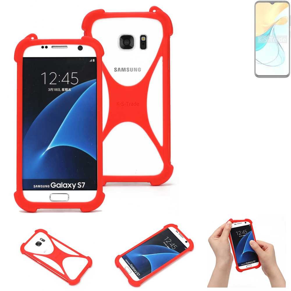 K-S-Trade Handyhülle für ZTE Blade V50s, Handy-Hülle Schutz-Hülle Bumper Silikon Schutz Hülle Cover Case