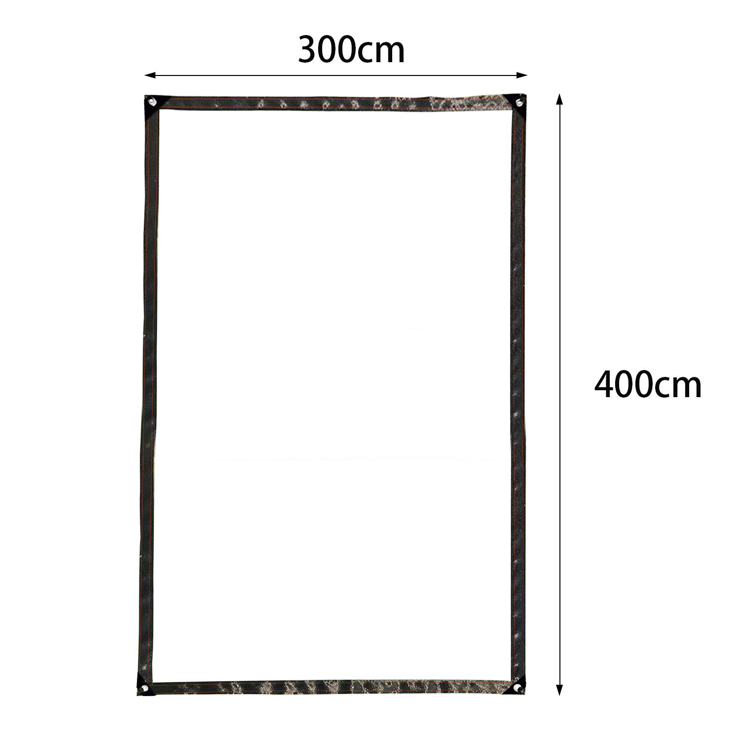 Clanmacy Schutzplane PVC transparente Plane Abdeckplane mit Ösen und Seil ( günstig online kaufen