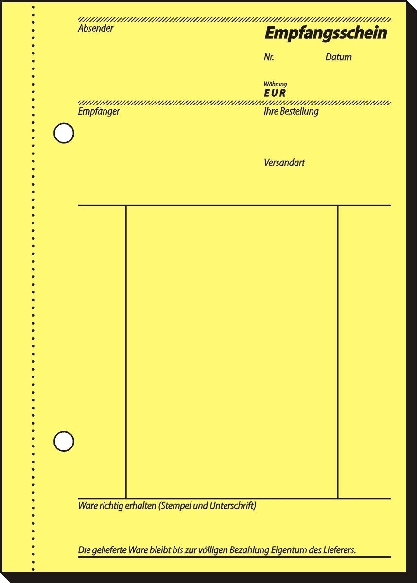 Sigel Formularblock Formularbuch Lieferschein A6 selbstdurchschreibend VE=10x2x40 Blatt