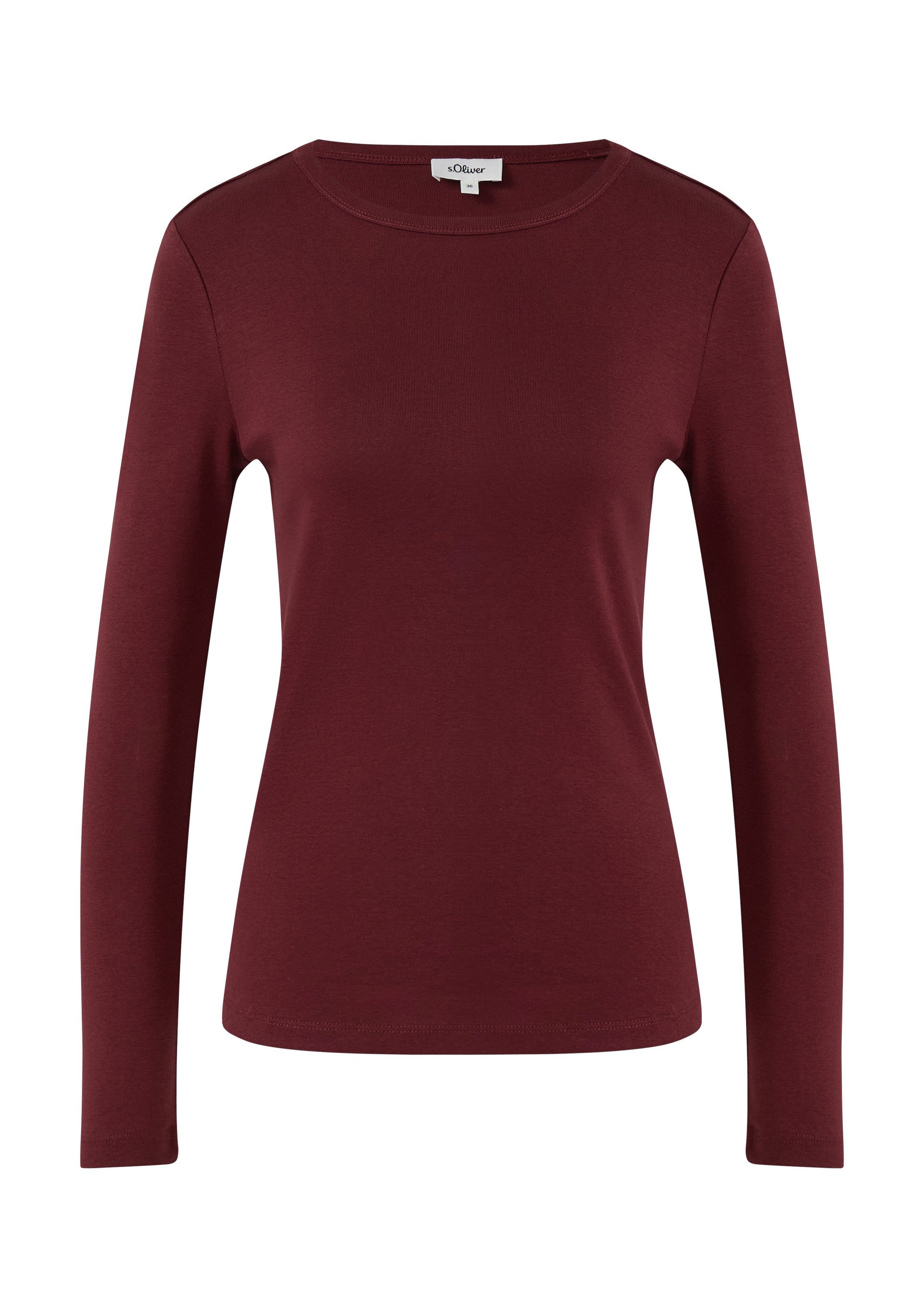 s.Oliver Langarmshirt T-Shirt Longsleeve im Slim Fit günstig online kaufen