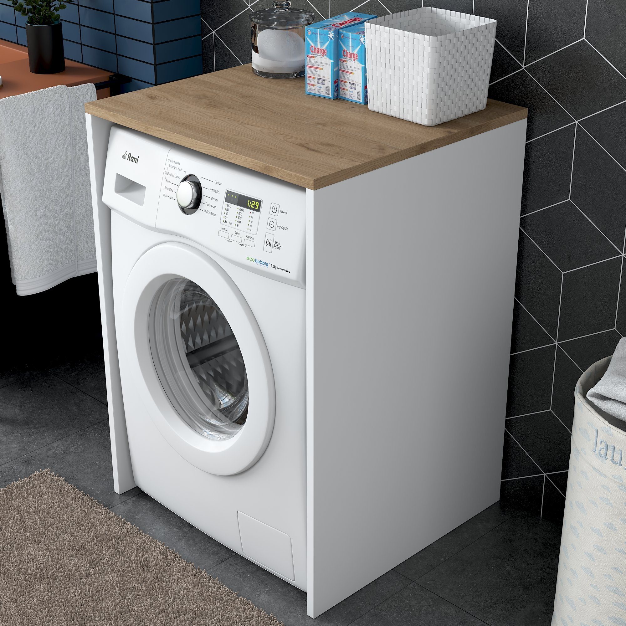 Skye Decor Waschmaschinenumbauschrank 100% MELAMINE COATED günstig online kaufen
