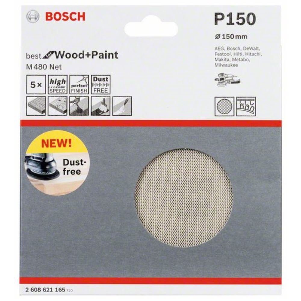 BOSCH Schleifpapier Schleifblatt M480 Net. Best for Wood and Paint. 15