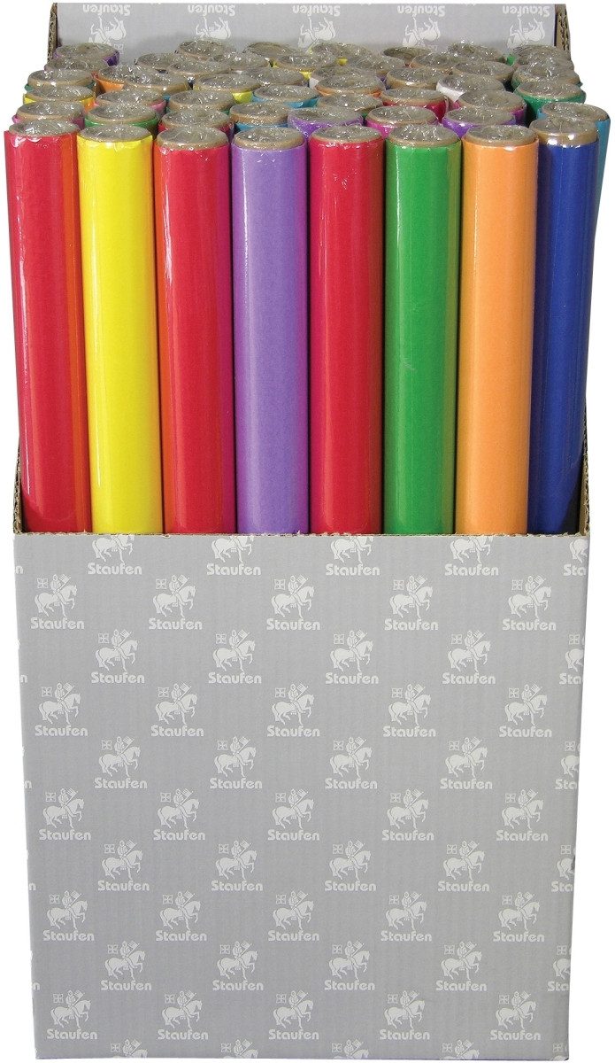 Staufen Bastelkartonpapier Seidenpapier Aquarola 22g 50x70cm VE=26 Bogen sortiert